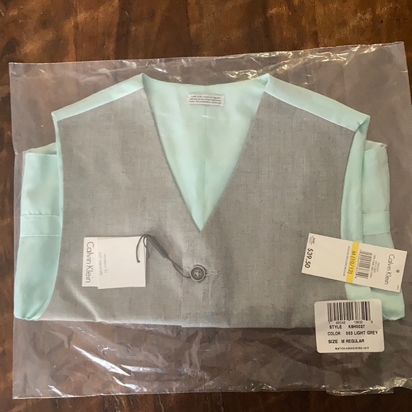 Calvin Klein Big Boys' Suit Vest - Picture 2 of 5